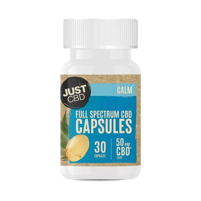 JustCBD Full Spectrum CBD Gel Capsules  25mg | 50mg – 30 Capsules