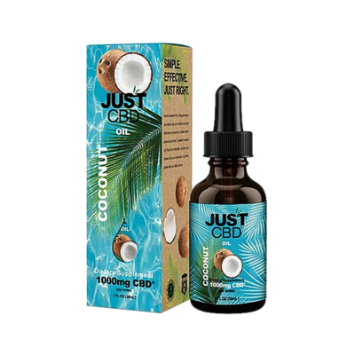 JustCBD CBD Oil Tincture Coconut 1 fl oz