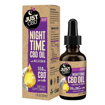 JustCBD – Nighttime CBD Oil + Melatonin