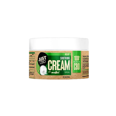 JustCBD CBD Relief Soothing Cream with Menthol 500mg | 1000mg