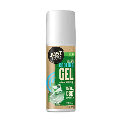 JustCBD CBD Cooling Gel Roll-On Natural Menthol  350mg | 1500mg