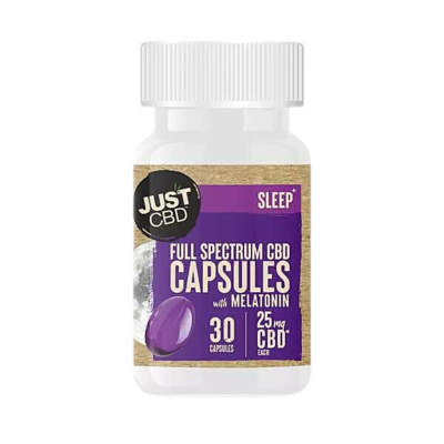 JustCBD  Full Spectrum CBD Capsules with Melatonin  25mg