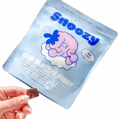 Snoozy Bedtime Buddy Sleep Rasberry Gummies - 60ct