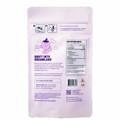 Snoozy CBD + CBN Good Night’s Sleep Gummies THC Free