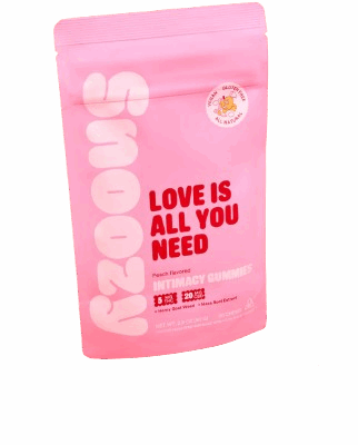 Snoozy CBD + Delta 9 THC Gummies for Intimacy Love is all you need