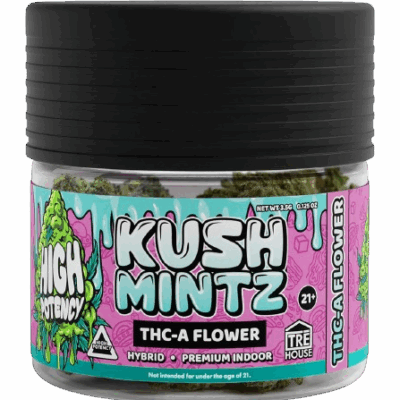TRĒ House High Potency Kush Mintz THCA Flower 3.5g