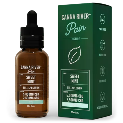 CBD Oil - Full Spectrum Wellness Tincture + CBG - 60ml - By Canna River