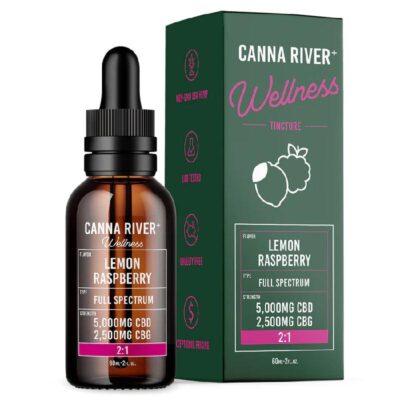 CBD Oil - Full Spectrum Wellness Tincture + CBG - 60ml - By Canna River