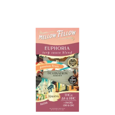 Mellow Fellow’s Euphoria Terp Sauce Vape Passion Fruit Sativa