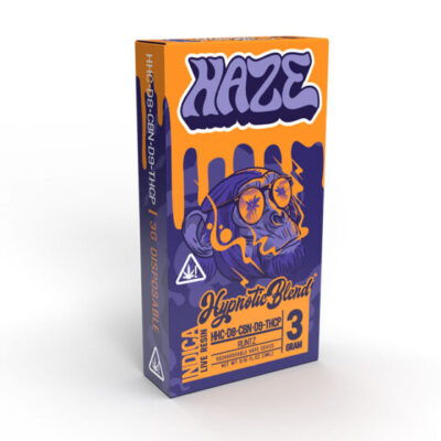 Haze Hypnotic Blend HHC + THCP + Delta 8 + Delta 9 THC Vape Pen 3g – Runtz (Indica)