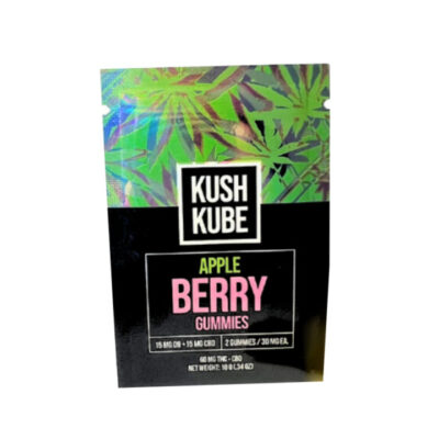 Kush Kube Full Spectrum CBD + Delta 9 THC Gummies – Apple Berry
