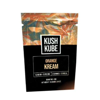 Kush Kube Full Spectrum CBD + Delta 9 THC Gummies – Orange Kream