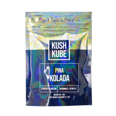 Kush Kube Full Spectrum CBD + Delta 9 THC Gummies – Pine Kolada 10ct