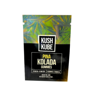 Kush Kube Full Spectrum CBD + Delta 9 THC Gummies – Pine Kolada 2ct