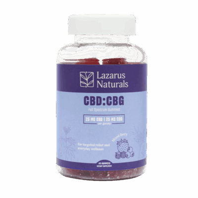 Lazarus Naturals CBG + CBD Gummies – Mixed Berry