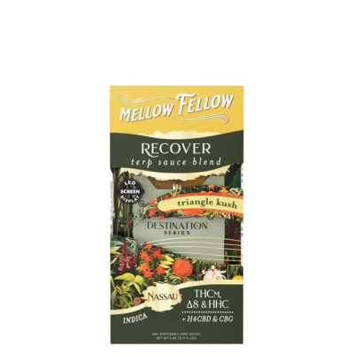 Mellow Fellow Recover Blend Terp Sauce 5ml Disposable Vape - Triangle Kush (Indica)