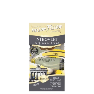 Mellow Fellow ntrovert Blend Terp Sauce 5ml Disposable Vape - Jager (Indica)