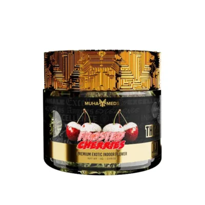 Muha Meds Premium THCa Flower Jar 4g Frosted Cherries