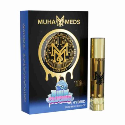 Muha Meds THCa Cartridge 2g blue slushie
