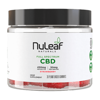NuLeaf Naturals Full Spectrum CBD Gummies Strawberry