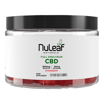 NuLeaf Naturals Full Spectrum CBD Gummies Strawberry