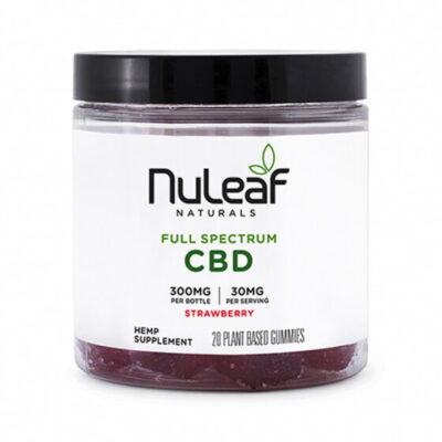 NuLeaf Naturals Full Spectrum CBD Gummies – Strawberry 300mg