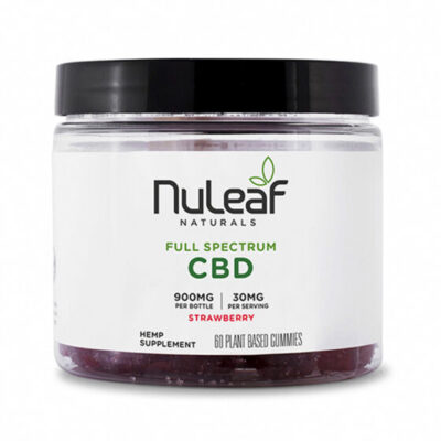 NuLeaf Naturals Full Spectrum CBD Gummies – Strawberry 900mg