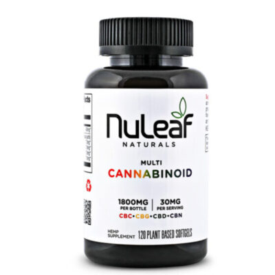 NuLeaf Naturals Full Spectrum CBD Softgels with CBC + CBG + CBN 1800mg