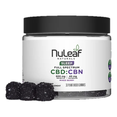 NuLeaf Naturals Full Spectrum CBD:CBN Sleep Gummies Mixed Berry - 30 Count - 600mg