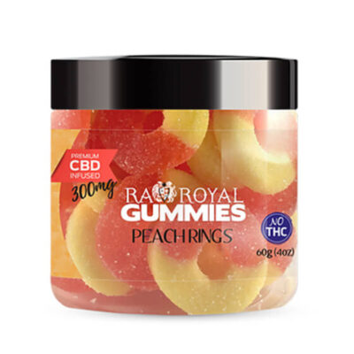 RA Royal CBD Peach Rings CBD Gummies 300mg