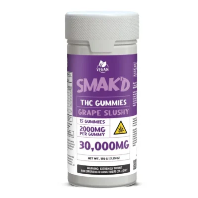 Smak’d THC Gummies 30000mg Grape Slushy