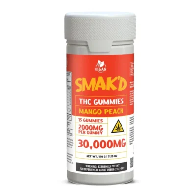 Smak’d THC Gummies 30000mg Mango Peach