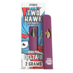 Two Hawk Extracts Delta 8 THC Vape Pen 2g - Bomb Pop (Hybrid) Single