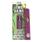 Two Hawk Extracts Delta 8 THC Vape Pen 2g - Green Crack (Sativa) Single