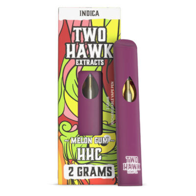 Two Hawk Extracts HHC Vape Pen 2g - Melon Gum (Indica) Single