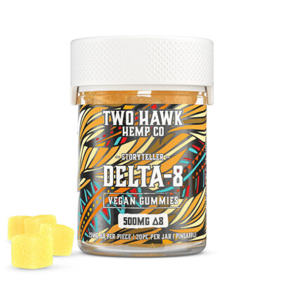 Two Hawk Extracts Storyteller Delta 8 THC Gummies – Pineapple 20ct