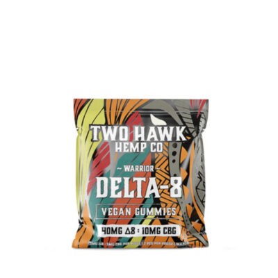 Two Hawk Extracts Warrior Delta 8 THC Gummies with CBG – Mango 2ct