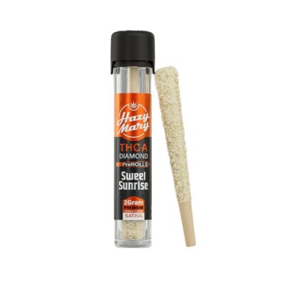 HAZY MARY 2G THCA Diamond Coated Pre Rolls
