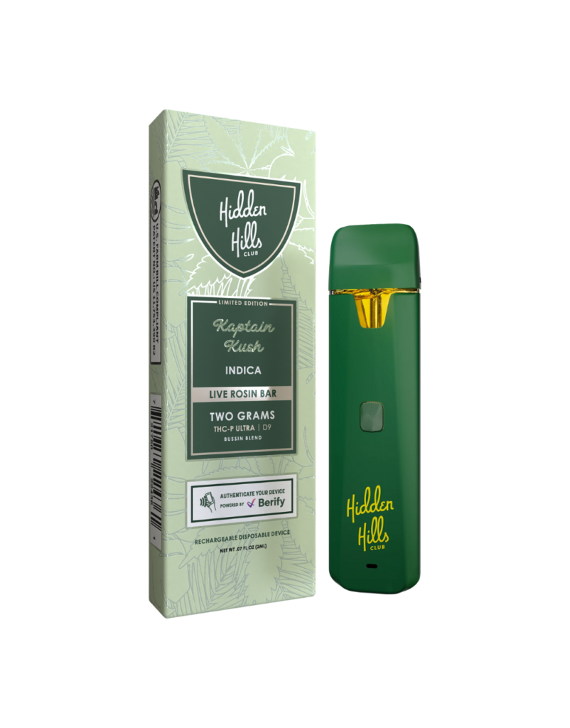 Hidden Hills 2G Live Rosin Bar Disposable Bussin Blend