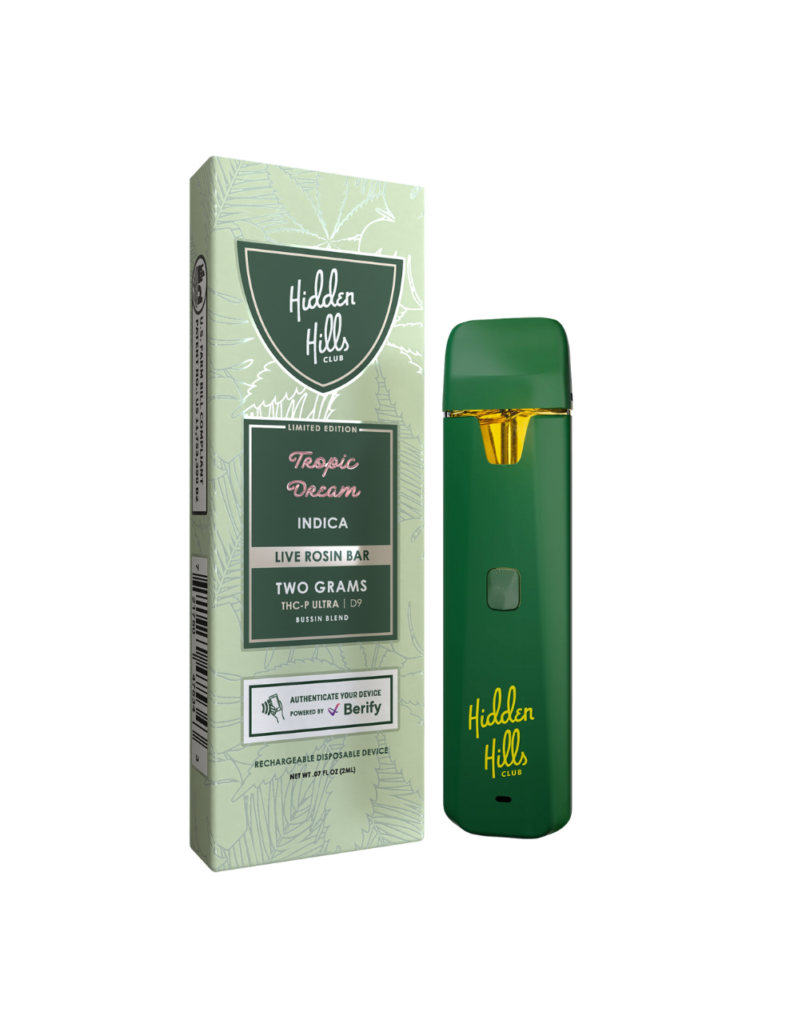 Hidden Hills 2G Live Rosin Bar Disposable Bussin Blend