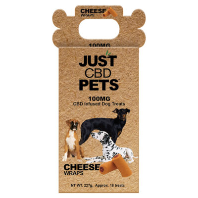 CBD Dog Treats - Cheese Wraps - JustCBD