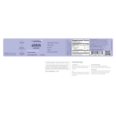 CBDistillery CBN + Sound Sleep Gummies - Black Cherry