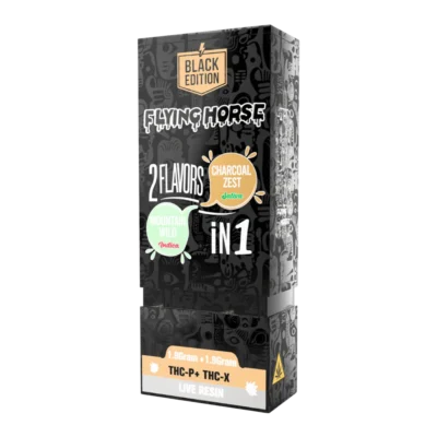 Flying Horse Black Edition 2in1 Disposable Charcoal Zest Mountain Wild 3.8