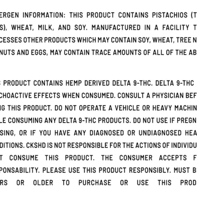 Cookies – THCp Blend Dubai Chocolate 250mg
