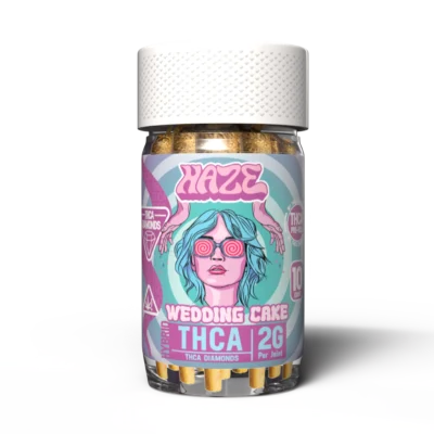 HAZE - Pre-Roll - Wedding Cake Hybrid - 2g per Joint