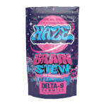 Haze Brain Stew D9 Gummies 100mg Red Raspberry 8packs 10 count