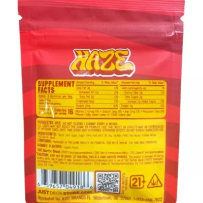 Haze Electric Blend THCP + D8 + D10 100mg Gummies - Tropical Punch