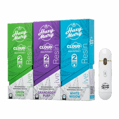 Hazy Mary 2g Live Resin Cloud Edition Disposable Vape