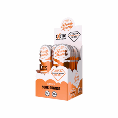 Hazy Mary Exotic Pre-Roll THCP 1G - 40ct Display Sour Orange