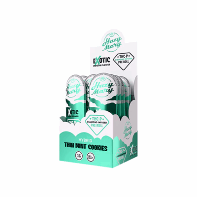 Hazy Mary Exotic Pre-Roll THCP 1G - 40ct Display Thin Mint Cookies